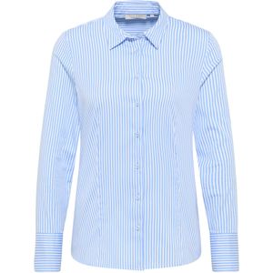 Blouse - Gestreept - Satijn - Lange Mouw - Normale Pasvorm