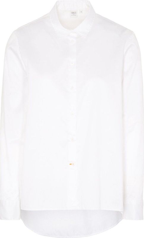 ETERNA - 1863 Blouse - Wit - 100% Katoen - Strijkvriendelijk