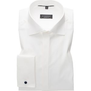 ETERNA - Comfort Fit Overhemd - Ecru - Twill - Strijkvrij - Boordmaat 45