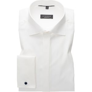 ETERNA - Comfort Fit Overhemd - Ecru - Twill - Strijkvrij - Boordmaat 45