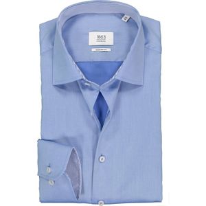ETERNA 1863 Overhemd blauw, Effen
