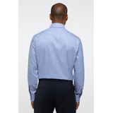 ETERNA - 1863 - Overhemd - Blauw met Wit Geruit - Modern Fit - Premium 2-ply Twill