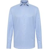 ETERNA - 1863 - Overhemd - Blauw met Wit Geruit - Modern Fit - Premium 2-ply Twill