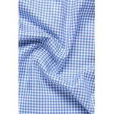 ETERNA - 1863 - Overhemd - Blauw met Wit Geruit - Modern Fit - Premium 2-ply Twill