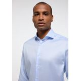 ETERNA - Modern Fit Overhemd - Lichtblauw - Strijkvriendelijk - 56% Lyocell, 40% Katoen, 4% Elastaan