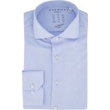 ETERNA - Modern Fit Overhemd - Lichtblauw - Strijkvriendelijk - 56% Lyocell, 40% Katoen, 4% Elastaan