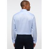 ETERNA - Modern Fit Overhemd - Lichtblauw - Strijkvriendelijk - 56% Lyocell, 40% Katoen, 4% Elastaan