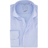 ETERNA - Modern Fit Overhemd - Lichtblauw - Strijkvriendelijk - 56% Lyocell, 40% Katoen, 4% Elastaan