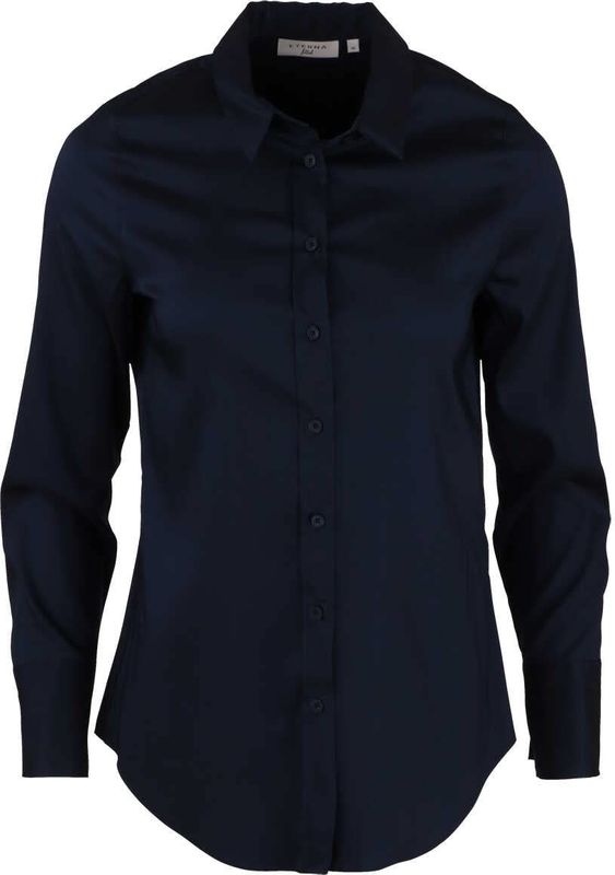 Langarmblusen Bluse 5377 DF04, marine 40