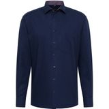ETERNA - Oxford - Overhemd - Donkerblauw - Strijkvrij - Boordmaat 48