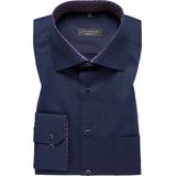 ETERNA - Oxford - Overhemd - Donkerblauw - Strijkvrij - Boordmaat 48