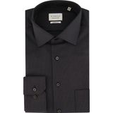 ETERNA - Modern Fit - Overhemd - Antraciet Grijs - 100% Katoen - Strijkvrij
