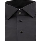 ETERNA - Modern Fit - Overhemd - Antraciet Grijs - 100% Katoen - Strijkvrij