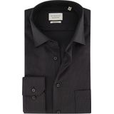 ETERNA - Modern Fit - Overhemd - Antraciet Grijs - 100% Katoen - Strijkvrij