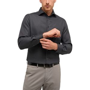 ETERNA - Modern Fit - Overhemd - Antraciet Grijs - Strijkvrij