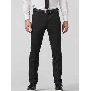 Meyer - Pantalon - Zwart - Wollen Mix - Moderne Fit