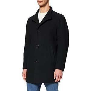 bugatti Herenmantel wollen jas, Zwart, 5 Years