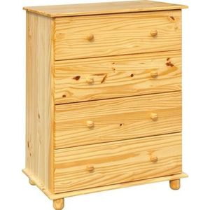 Buffetkast - Naturel - Hout - 80 cm Breed - 43 cm Diep - 102 cm Hoog
