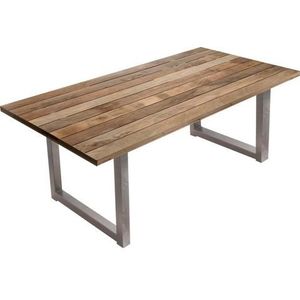 Möbilia-tafel 160x90 cm | blad spar/fir | B 160 x D 90 x H 77 cm | naturel - beige Multi-materiaal 25020001