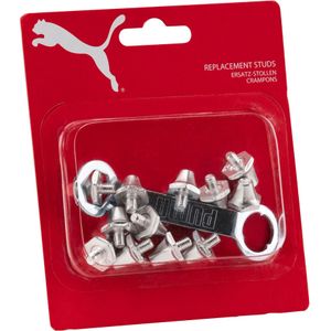 Puma - Vervangende noppen voor voetbalschoenen, 8 x 13 mm/4 x 15 mm, met sleutel, heren, zilvermetallic, eenheidsmaat
