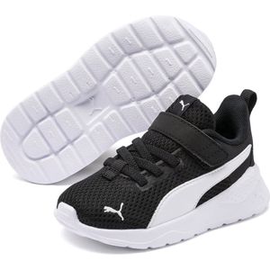 PUMA - Anzarun Lite - Sportschoenen - Zwart/Wit - Bovenwerk van Mesh