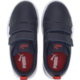 PUMA Courtflex V2 V Ps Sneaker uniseks-kind, PEACOAT-HIGH RISK RED, 29 EU