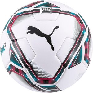 PUMA teamFINAL 21.3 FIFA Qualität, Blau, Rot, Rose, Weiß, Puma Weiß-Rose Rot-Ozean Tiefen-Puma Schwarz-Omphalodes, Outdoor, FIFA, Kunstleder, Schaumstoff, Gummi, 1pc