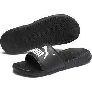 Puma - Popcat Slides - Gezondheidsslippers - Zwart - Polyestervezel