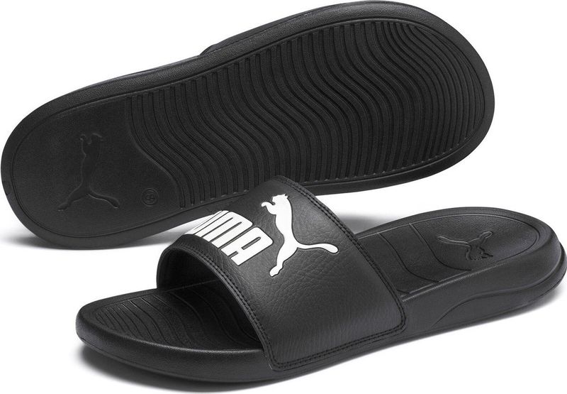 Puma - Badslippers - Puma Black-Puma White - Laag - Normale Wijdte
