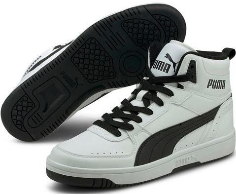PUMA Unisex Puma Rebound JOY Sneakers, Puma White-Puma Black, 38 EU
