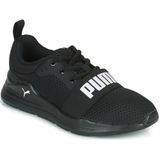 PUMA Wired Run PS Kinder Sneakers - Zwart/Wit - Maat 31