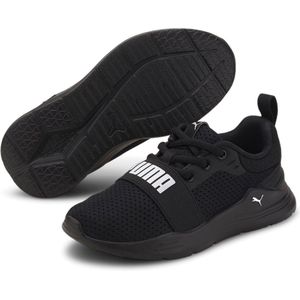 PUMA WIRED RUN PS Sneaker uniseks-kind, PUMA BLACK-PUMA WHITE, 30 EU