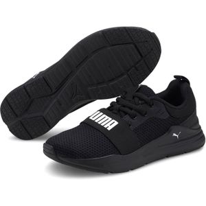 PUMA Wired Run Jr Kinder Sneakers - Zwart/Wit - Maat 38,5