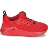 Puma - Wired Run - Kindersneakers - Zwart - Mesh