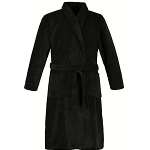 JP 1880 Heren grote maten grote maten Menswear L-8XL badjas, homewear, microvezel, ceintuur, tot 8XL 701445, zwart, 8XL