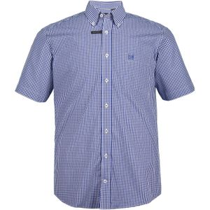 JP 1880 Heren grote maten grote maten Menswear L-8XL hemd, business, halve mouwen, Vichy-ruit, tot 8XL, Comfort Fit, Easycare 722860, lichtblauw, 5XL