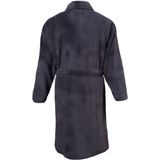 JP 1880, Badjas voor heren, grote maten, microvezel, grijs, XXL