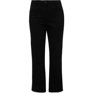 Ulla Popken - Broek - Zwart - High Waist - Lang