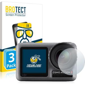 BROTECT Screenprotector voor DJI Osmo Action Lens - Beschermfolie 3 Stuks