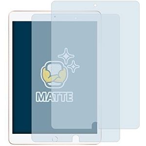 BROTECT 2x Antireflecterende Beschermfolie voor Apple iPad 10.2"" WiFi Cellular 2020 (8. Gen.) Anti-Glare Screen Protector, Mat, Ontspiegelend