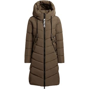 Khujo Mikia Donsjas - Cocoon Stijl - Bruin voor Dames