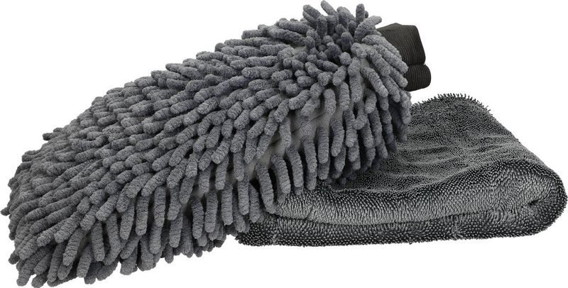 Nuke Guys - Shiny Wheels - Microvezel Set - Grijs - Voor Velgen en Motorfiets Onderhoud