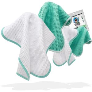 Nuke Guys - Microvezel Wafeldoek - Mint - 35 x 35cm - 80% Polyester, 20% Polyamide
