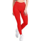 Smilodox - Leggings - Watermeloen Rood - 7/8 Lengte - High Waist - Skinny