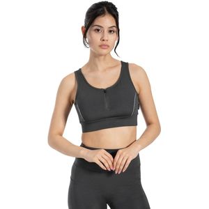 Smilodox - Kathi - Sportbeha - Zwart - Met Rits en Geïntegreerde Cups