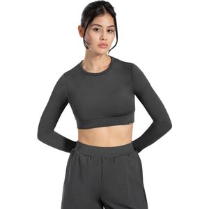Smilodox - Tisha - Sportshirt - Dames - Lange Mouwen - Cropped Fit - Ronde Hals