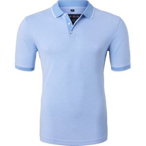 MARVELIS modern fit poloshirt - lichtblauw melange