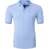 MARVELIS modern fit poloshirt - lichtblauw melange