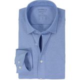 MARVELIS - Jersey Modern Fit - Overhemd - Lichtblauw - Strijkvriendelijk