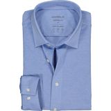 MARVELIS - Jersey Modern Fit - Overhemd - Lichtblauw - Strijkvriendelijk
